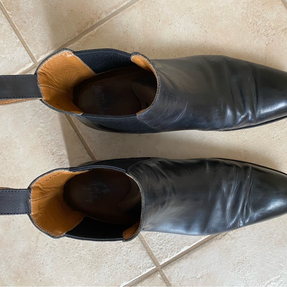 Fluevog Black Leather Chelsea Boots - Picture 9 of 9